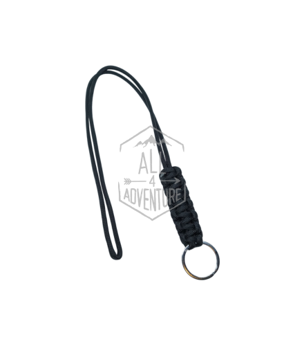 FITA PORTA-CHAVES PARACORD NÓ COBRA - PRETO