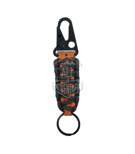 PORTA-CHAVES NÓ COBRA DUPLO - LARANJA/CINZA