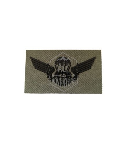 BREVET PARQUEDISTA FUNDO VERDE C/ VELCRO