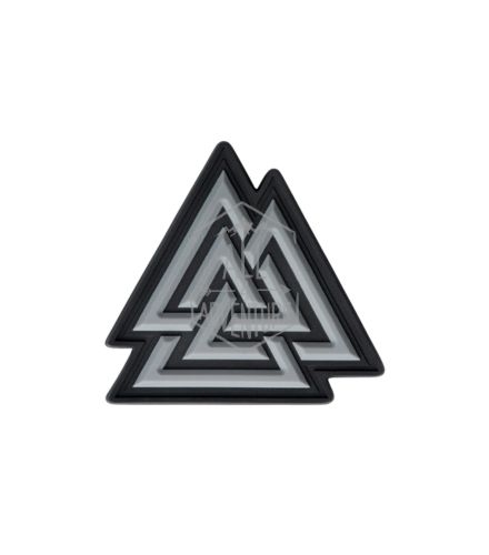 PATCH VALKNUT - PRETO/ CINZA